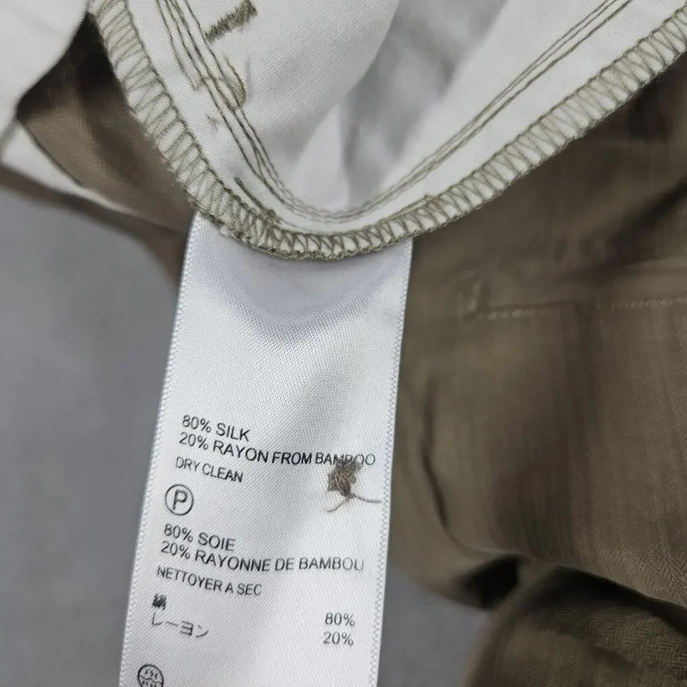 Tommy‎ Bahama Pants Mens 36x32 Silk Rayon Pleated Grayston Caribou Brown NWT